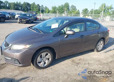 2015 Honda Civic Lx из США, поврежденный, VIN 19XFB2F55FE035488